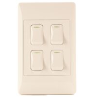 Switch + cover - 4 lever