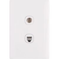 TV + telephone outlet