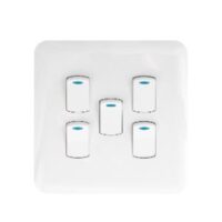 Switch + cover (5 Lever 1 way)
