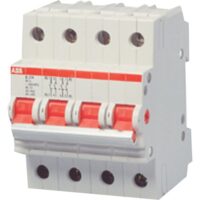 E204/SHD204 FOUR POLE ISOLATORS DIN RAIL MOUNT (415VAC) (4NO) - (E204/100r)
