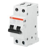 S202 DOUBLE POLE MCB 10kA DIN RAIL MOUNT (400VAC - 125VDC) - (S202-D50 )