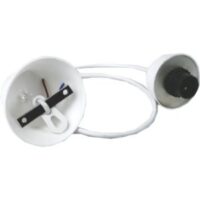 WHITE PENDANT CORD AND HOLDER