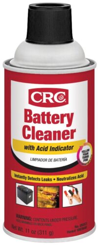 BATTERY CLEANER WITH ACID INDICATOR