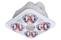 4 LIGHT SQUARE CEILING BATHROOM HEATER